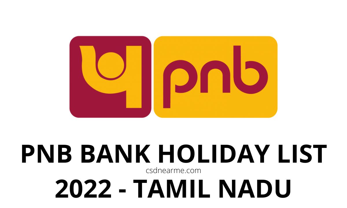 PNB Bank Holiday List 2023 – Tamil Nadu