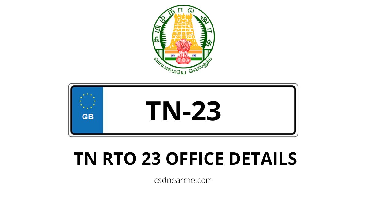 TN 23 Vellore RTO Office Address & Phone Number