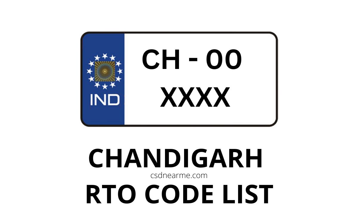 Chandigarh RTO Code List – Vehicle Registration Code