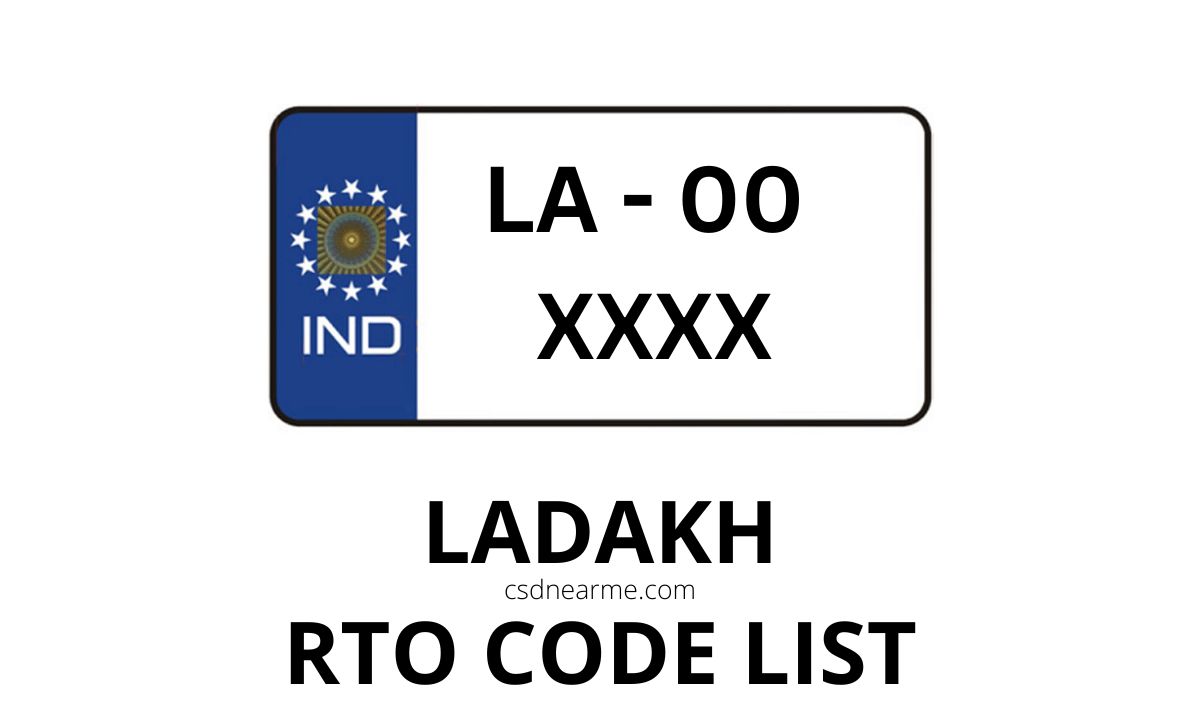 Ladakh RTO Code List – Vehicle Registration Code