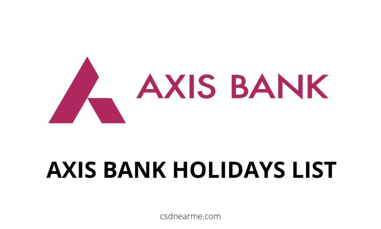 Axis Bank Holidays List 2024 - State-wise