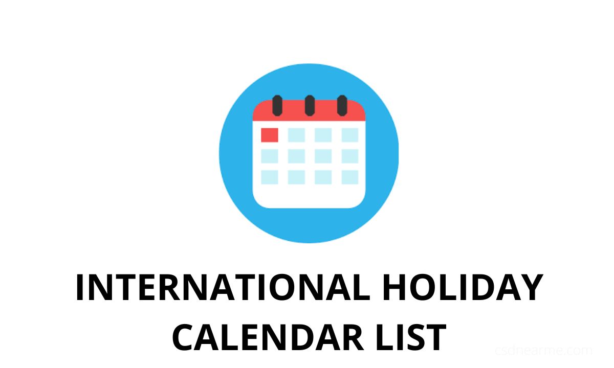 International Holiday Calendar 2024