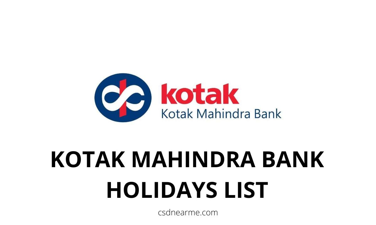 Kotak Mahindra Bank Holidays List 2023 – State-wise