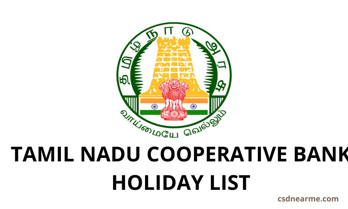 Tamil Nadu Cooperative Bank Holiday List 2023