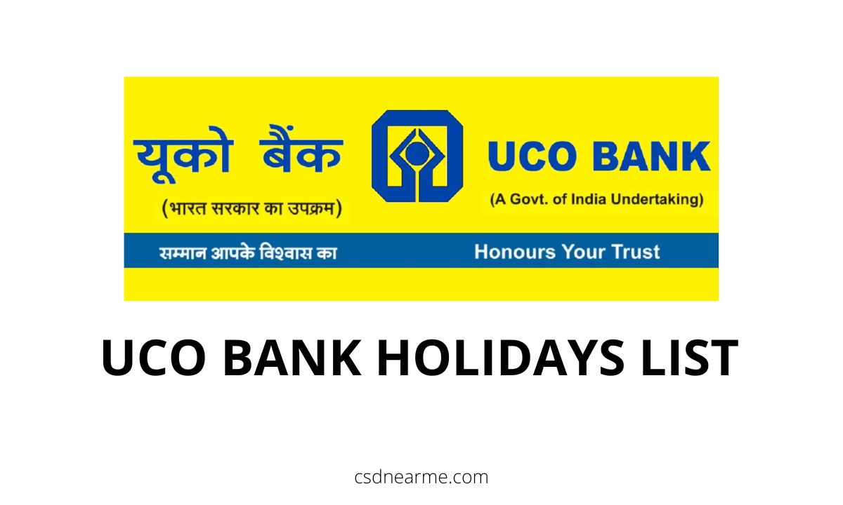 UCO Bank Holidays List 2023