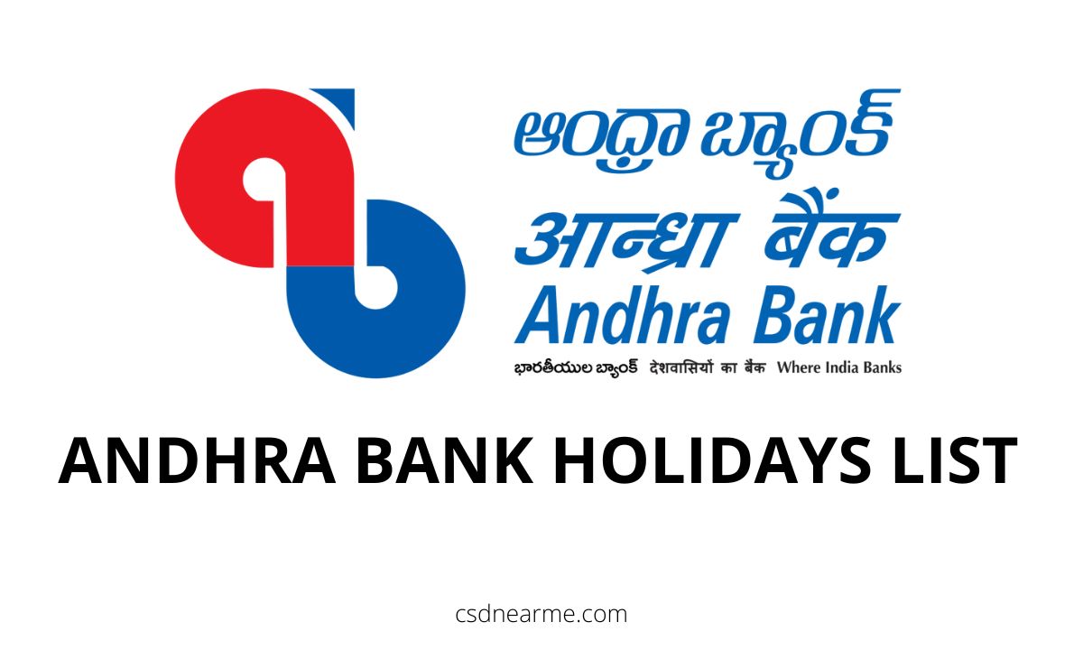 Andhra Bank Holidays List 2023 – State-wise
