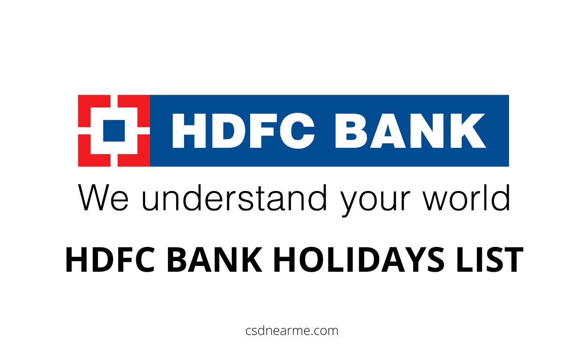 HDFC Bank Holidays List 2023 – State-wise