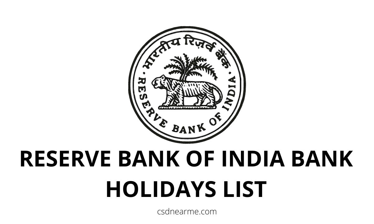 Reserve Bank of India Holidays List 2023