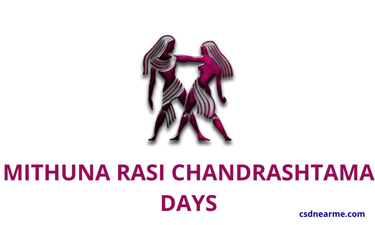 Mithuna Rasi Chandrashtama Days 2023 – Calendar